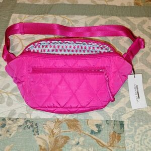 Vera Bradley Hot Pink Quilted Crossbody Waist Bag